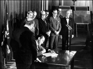 Nixon Signing OSH Act of 1970